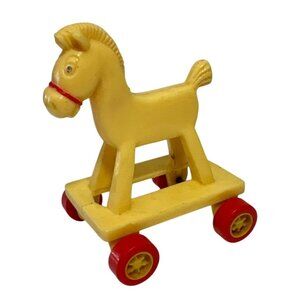 1986 Muppet Babies Fozzy Bear's Rocking Horse McDonalds Happy Meal Toy
